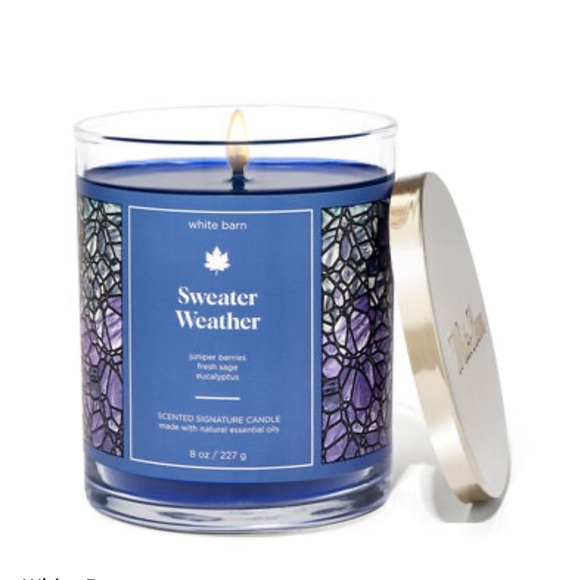 White Barn
Sweater Weather
Signature Single Wick Candle 8 Oz - Picture 1 of 3